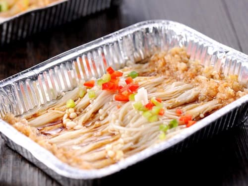 南岗锡纸烤金针菇